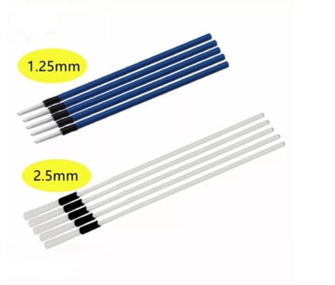 Ferramentas de limpeza de uma fibra ótica do tempo que limpam varas para o conector da fibra de 1.25mm 2.5mm