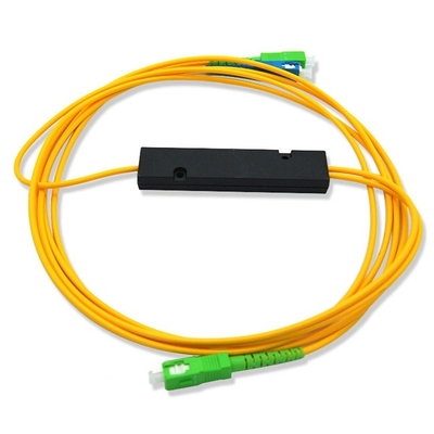 Sc Apc do divisor 1x2 da fibra ótica do PLC do ABS com baixa perda do retorno
