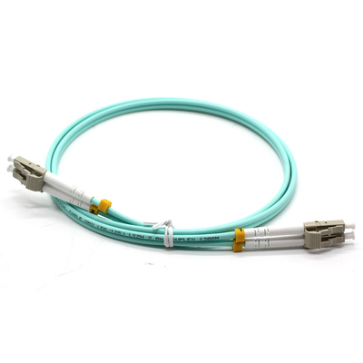 Cabo simples do multi modo OM3 3.0mm Lzsh do cabo de remendo da fibra ótica do LC UPC-LC UPC