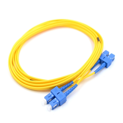 Cabo do duplex 3.0mm G657A Lszh do único modo de cabo de remendo da fibra ótica do SC UPC-SC UPC