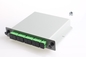 PLC ótico 130x100x25mm do divisor do cartão do divisor da fibra do divisor 1x8 do PLC da caixa do SC/APC LGX