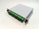 Divisor ótico do PLC da inserção de cartão da gaveta, 1X8 divisor ótico da fibra do porto SCAPC