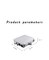 Caixa da fibra ótica do PC FTTH do ABS, caixa de distribuição da fibra ótica do porto de PON OTB 8